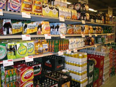 bierschap suppermarkt 
